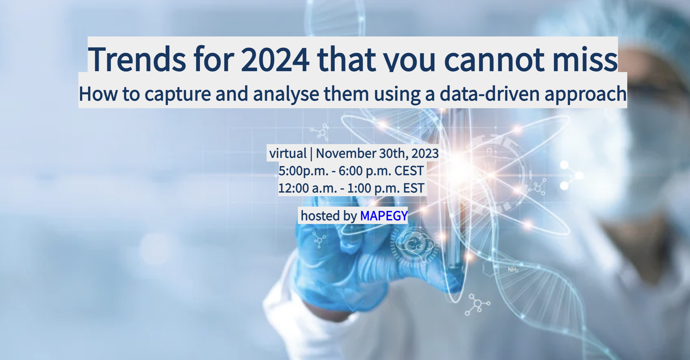 Last webinar of the year!