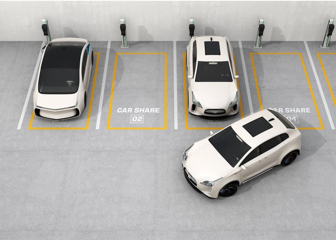 car sharing parking slots
