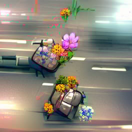travelling flowers